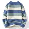 Autumn and Winter Men's Striped Sweater O-Neck Casual Knit Pullovers Long Sleeve Knitted Sweater Men Warm Y2K Knitwear Tops