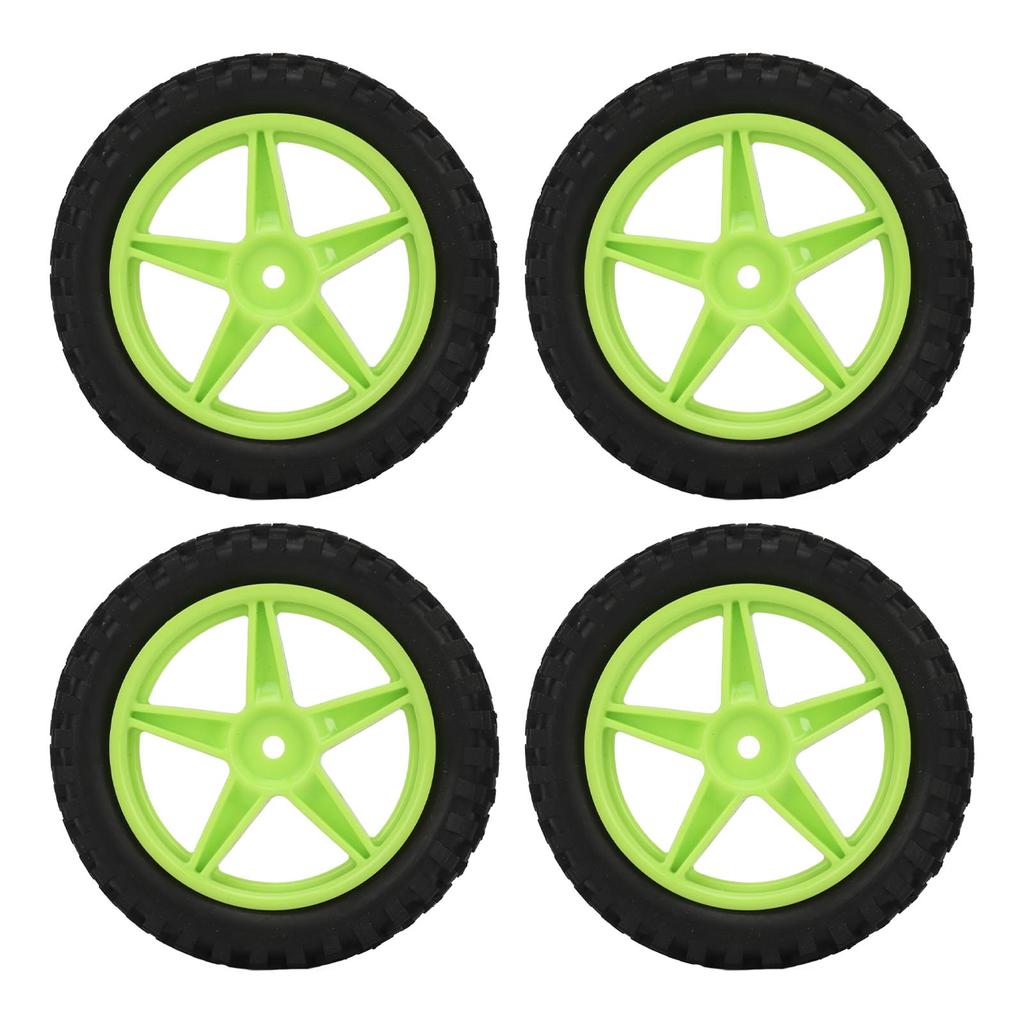 4PCS 1/10 RC Tires Excellent Grip Long Lasting Durability RC Car Tyres Wheel for HSP 94166 94106 94155 RC Cars