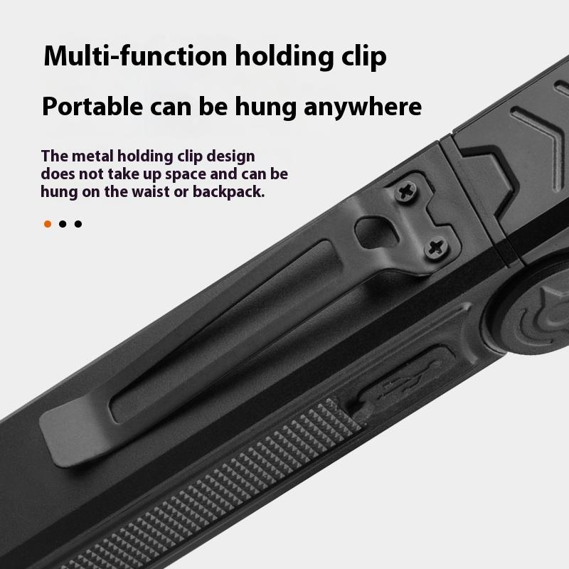 Multifunctional USB Rechargeable Flashlight with Magnet Powerful COB LED Work Light Waterproof Torch