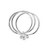 Three Lives Three Worlds White Copper Bracelet with Engraved "520" Bell - New Style Gift for Girlfriend