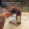 Stainless Steel Folding Camping Wood Stove Portable Backpacking BBQ Grill  Backyard