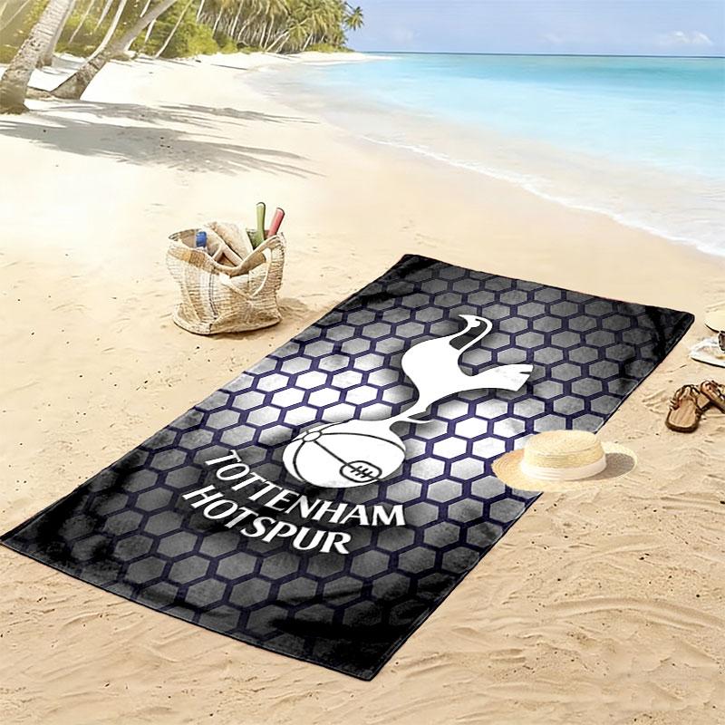 Spurs logo Print Beach Towel, Large Soft Quick Dry Towel for Beach Camping Swimming