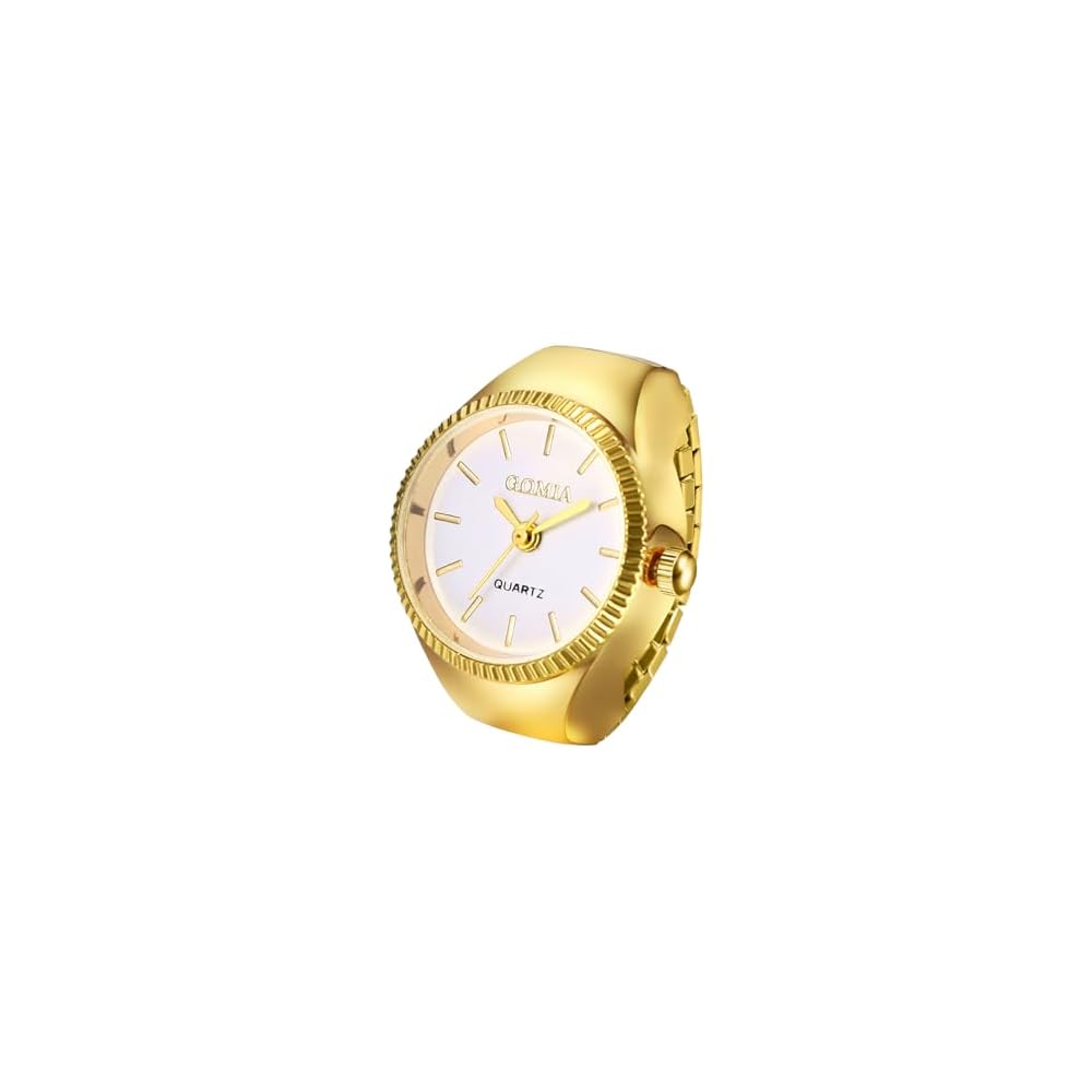 Fashion Ring Watch Women s Adjustable Stainless Steel Analog Waterproof Quartz Timepiece Gold Silver Accessories