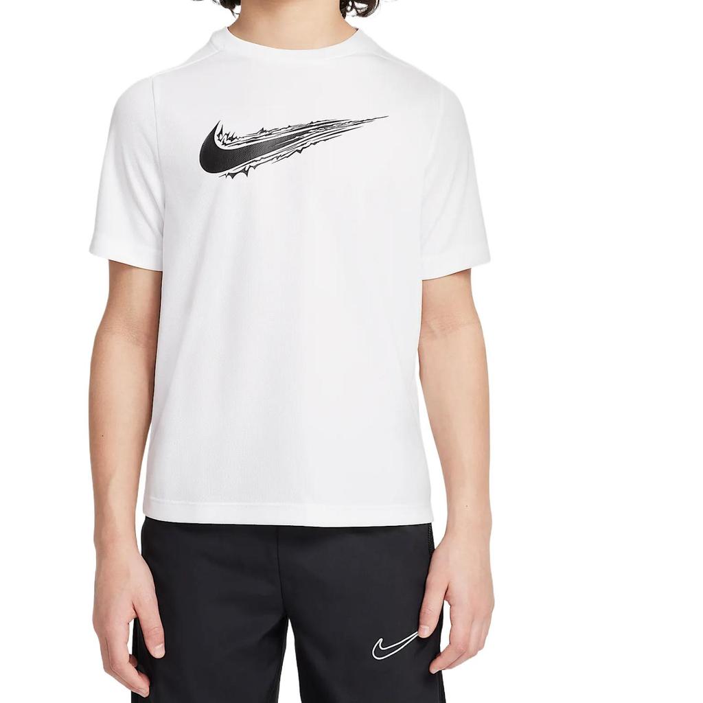 New Nike DryDri Fit T Shirt White Teenagers HF8100-100