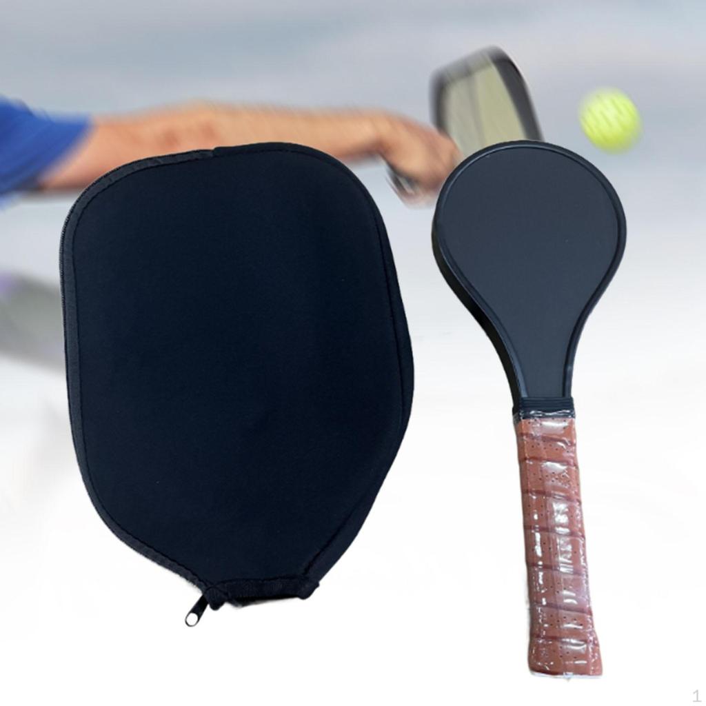 Carbon Fiber Pickleball Sweet Spot Paddle for Beginners and Advanced, Long Handle Racket