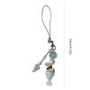 Kitten Bead String Phone Pendant Stylish Feline Beaded Phone Tassels Practical Acrylic Key Holder Phone Accessory