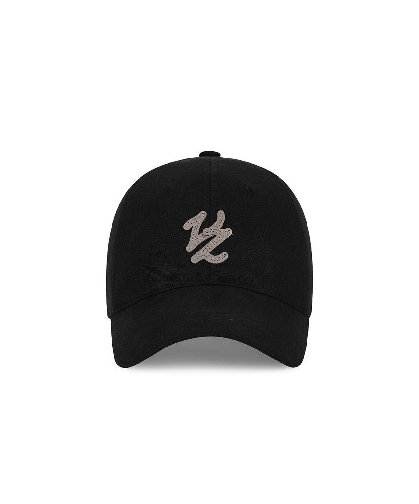 Bajal Flow Vz Leather Patch Ball Cap Black