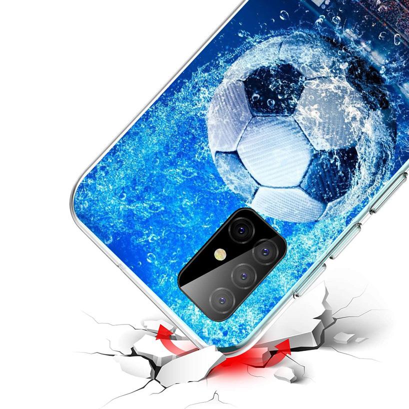 Football Soccer Ball Design Phone Case For Samsung Galaxy A17 A16 A15 A14 A13 A57 A56 A55 A54 A53 A37 A36 A35 A34 A33 A26 A25 A2