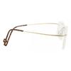 Rimless Rectangle Shiny Gold SmaRtbuy Collection Hedley Rt 004a C1 Fashion Unisex Eyeglasses