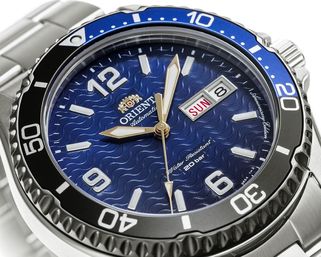 ORIENT Mako RN-AA0822L men's automatic dive watch, limited to 500 units in Japan, blue gradient