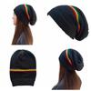 Hip Hop Hat Weaving Reggae Hat Striped Color Skull Caps Jamaica Knitted Hat  Winter Autumn