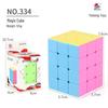 Yisheng Candy Color Rubik's Cube: Smooth 3x3 and 4x4 for Kids' Educational Logical Thinking and Science Toys