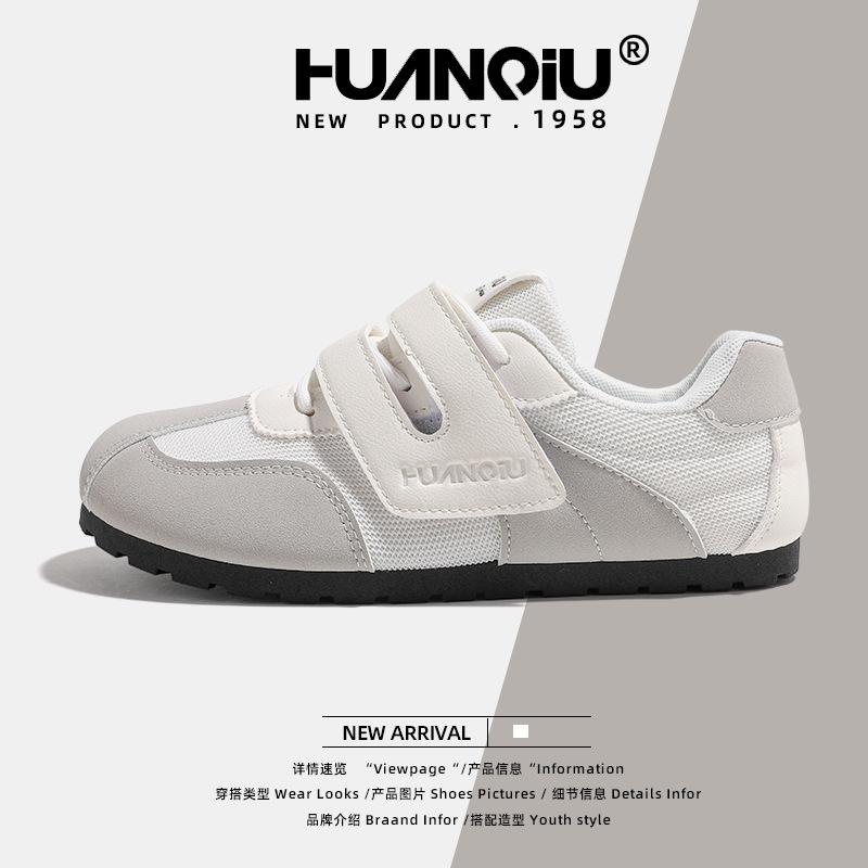 Global mesh versatile little white shoes women's KMXFX8093 summer new breathable niche student moral training shoes women
