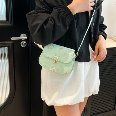 Summer Beautiful Small Square Bag New Small Fresh Lace Flower Sweet Bag Versatile Shoulder Messenger Bag