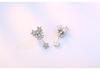 Korean Retro Flower Stud Earrings - Two-Way Wear Petal & Star Design for Women
