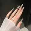 Pure Handmade Long Style Thin Pet Eye Manicure Nail Stickers - Whitening Fake Nails for Cats & Dogs
