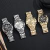 New Men'S Large Plate Watch Men'S Steel Belt Calendar Watch Is Available
