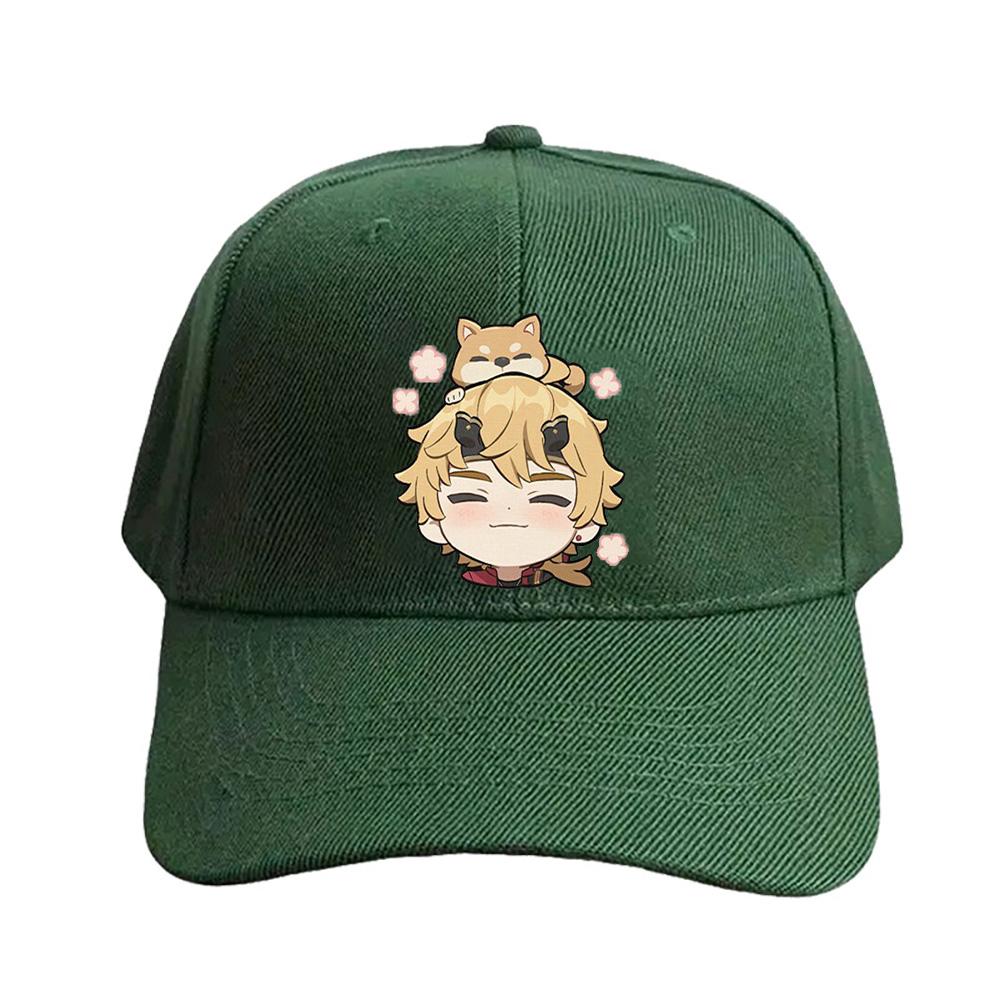 Chibi Thoma Genshin Impact Cap Summer Woman Man Adult Casual Fashion Casual Adjustable Fishing Hat Sun Hat