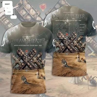 Dream Theater 40th Anniversary Tour 2026-2026 3D T-Shirt 23D15