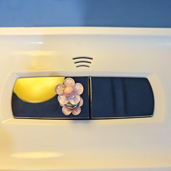 

Квітковий туалетний прес, спеціальний універсальний творчий перемикач змиву унітазу для манікюру з довгими нігтями