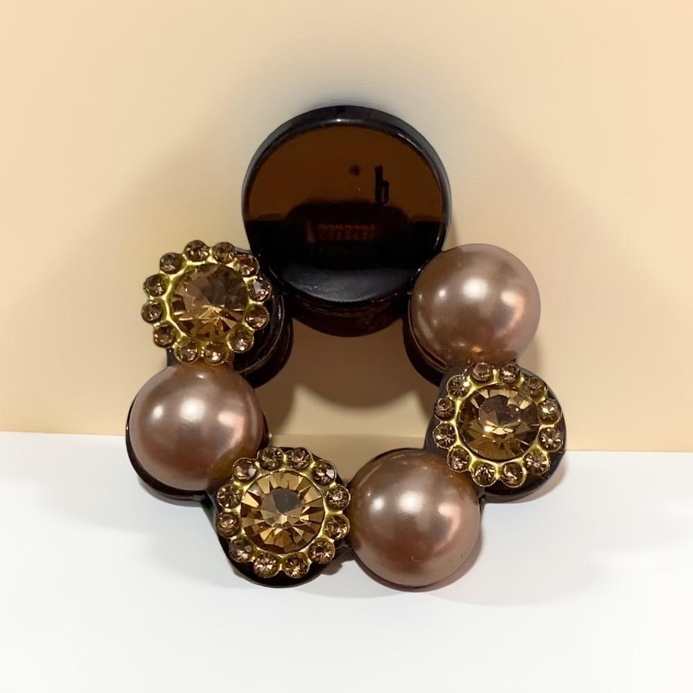 1PC Temperament Camellia Pearl Mini Small Grab Clip Women's Bangs Broken Hair Clip Princess Head Hairpin Headgear