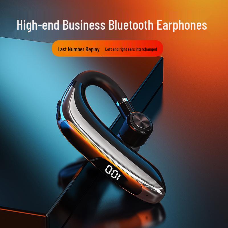 M80 Digital Display Ear-hook Bluetooth Earbuds: Long Standby for Sports & Running