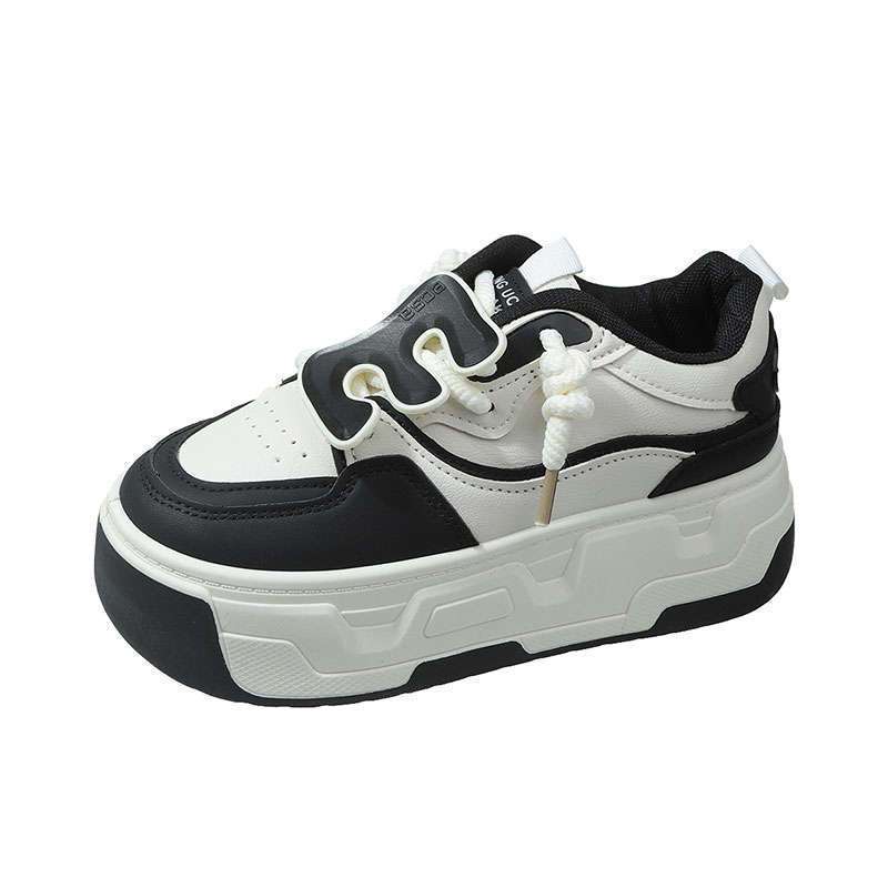 Herbst und Winter beliebte neue kleine Höhe erhöhende Muffin-Plateau-Sportschuhe lässige kleine weiße Schuhe Damen-Trendschuhe