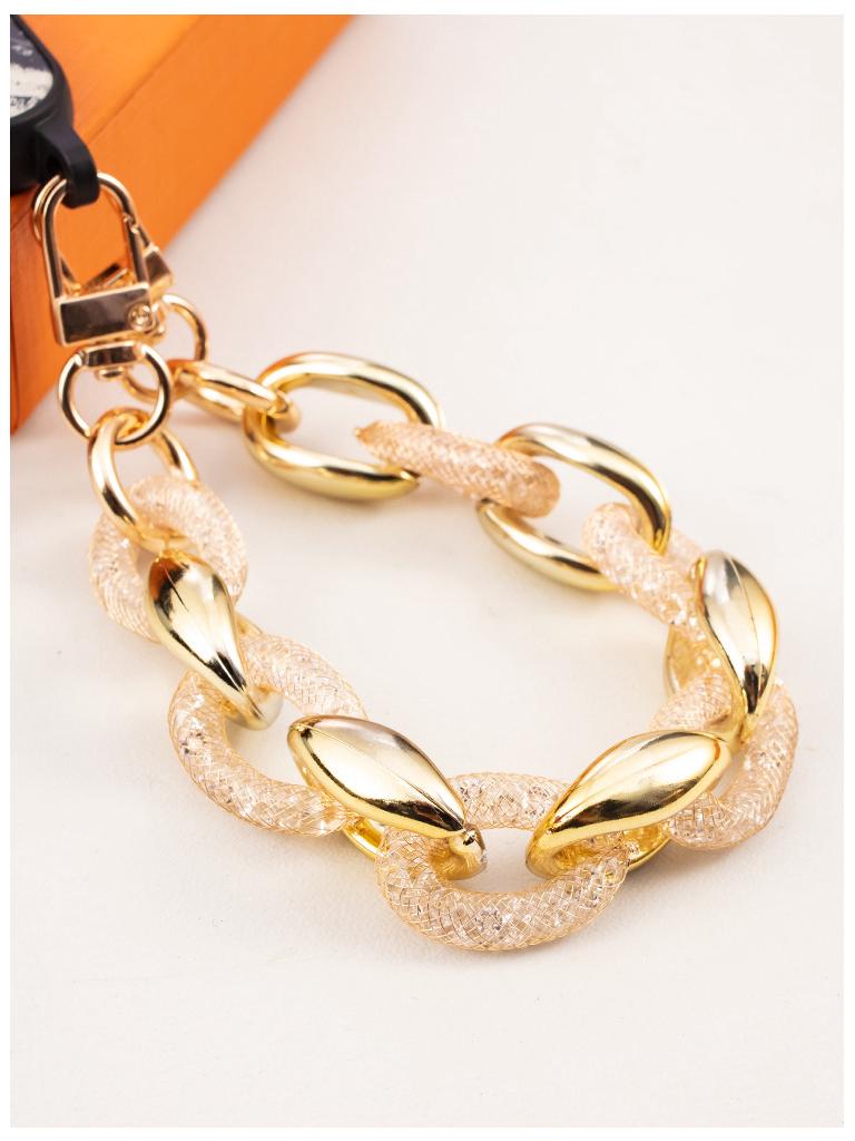 

High-End Diamond-Studded Anti-Drop Phone Lanyard Strap With Transparent Clip