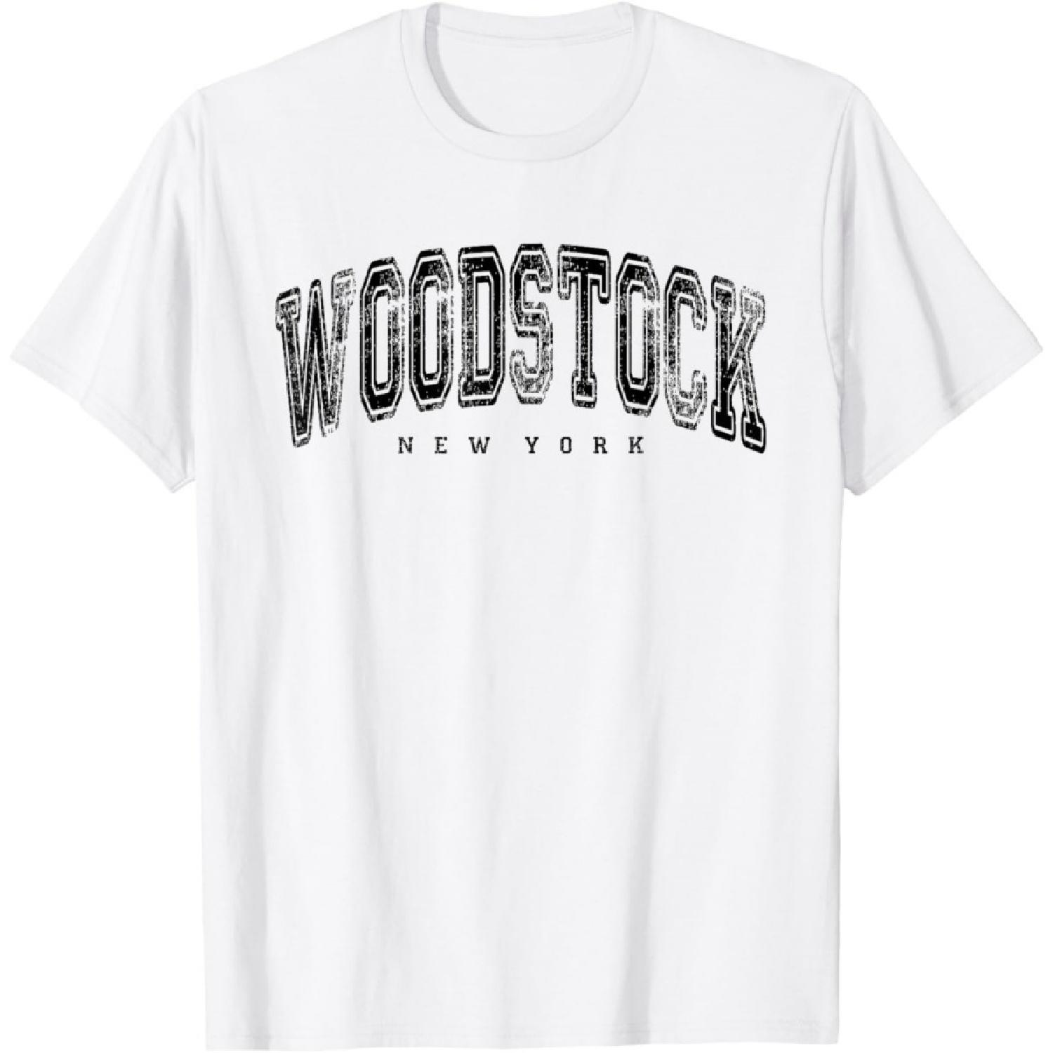 Woodstock New York Vintage Retro US City State NY Travel T-Shirt(1) S