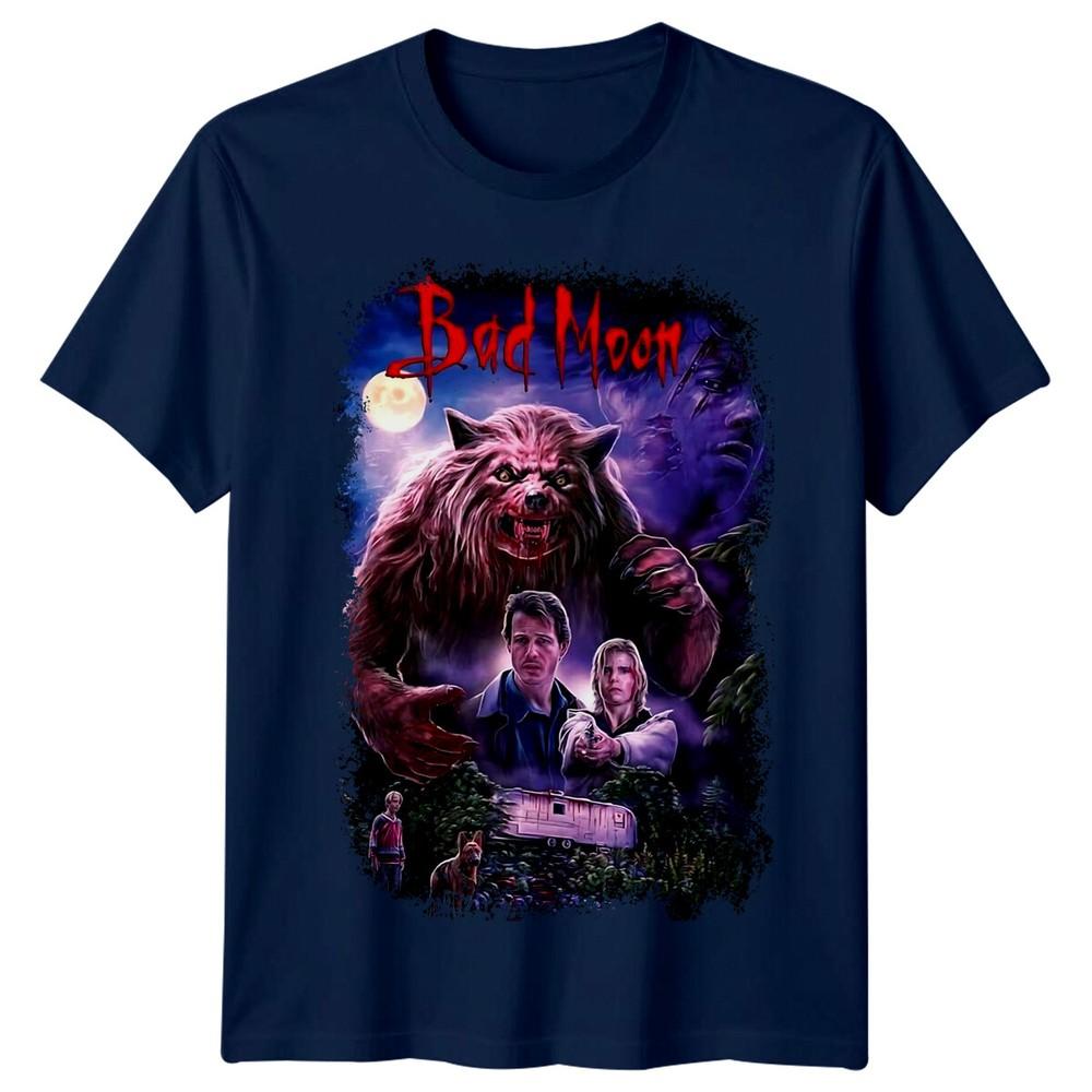Bad Moon 1996 Movie Poster Inspired Tshirt Retro 80s Tee