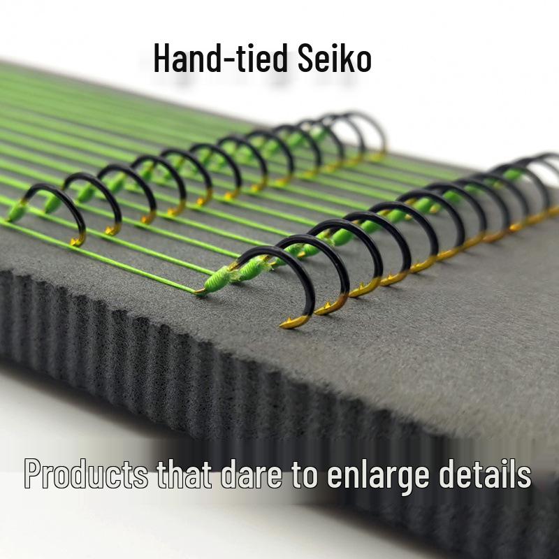 Starker Leader Doppelhaken PE Anti-Biss Haken Set mit Ghost Fang für Große Fische