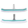 18in Swimming Pool Brush Plastic Nylon Stainless Steel Cleaning Tool for Wall Floor Lake Blue