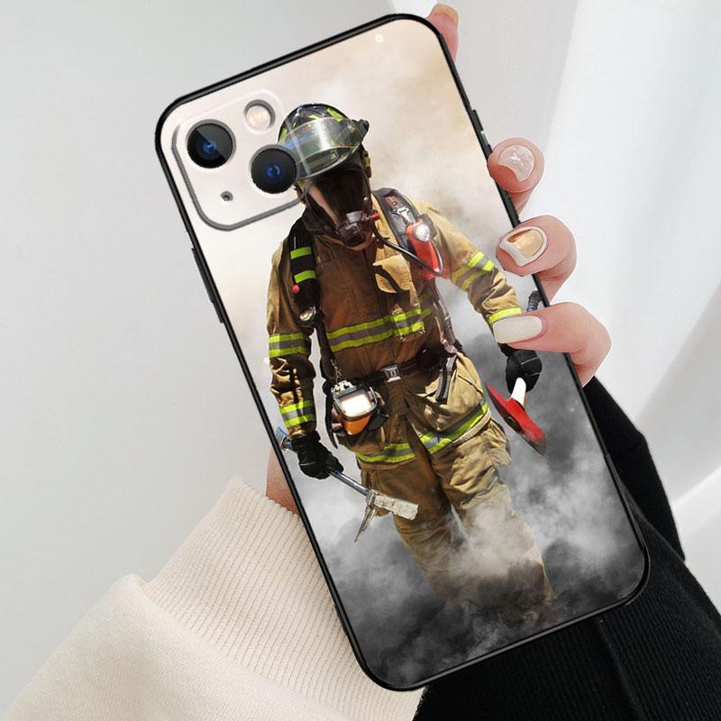 Firefighter Heroes Fireman Cool Phone Case For iPhone 17 Pro Max 14 13 12 11 15 16 Pro Max mini 16 15 Plus 16e 17 Air Cover