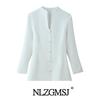 2025 Winter European Style Waist-Cinching Dress with Stand Collar & Button Details