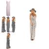 Comfortable And Oversized Women Summer Striped Long Maxi Dress For Casual Beach Days