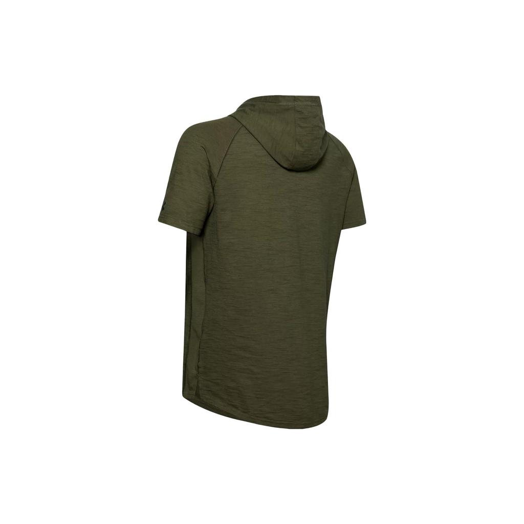 Under Armour X Dwayne Johnson Collaboration Project Rock Charged Cotton Animal Print Hoodie T-Shirt Men Tops Black 1351525-315