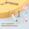 2/4/6Pcs Mini 3 In1 Glasses Screwdriver Eyeglass Optical Portable Eye Glasses Watch Repair Kit Practical Household Hand Tool