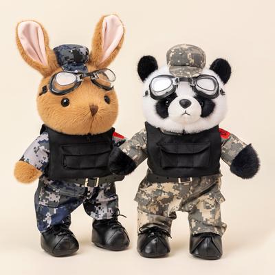 Panda Legion Doll Rabbit Doll Camouflage Soldier Soldier Brother Plush Toy Soldier Retirement Souvenir Gift