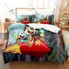 Cool Cuphead and Mugman Bedding Set Includes Duvet Cover + 2 Pillowcases 1930s Retro Rubber Hose Run And Gun Game Bedroom For Ga
