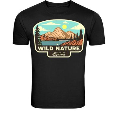 Wild Nature Never Stop Exploring T-Shirt - Mountain Adventure