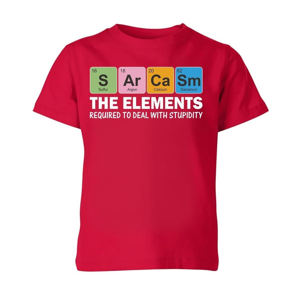 Sarcasm Eleunisexts For Stupidity Unisex Kids TShirt Funny Science Periodic Table S