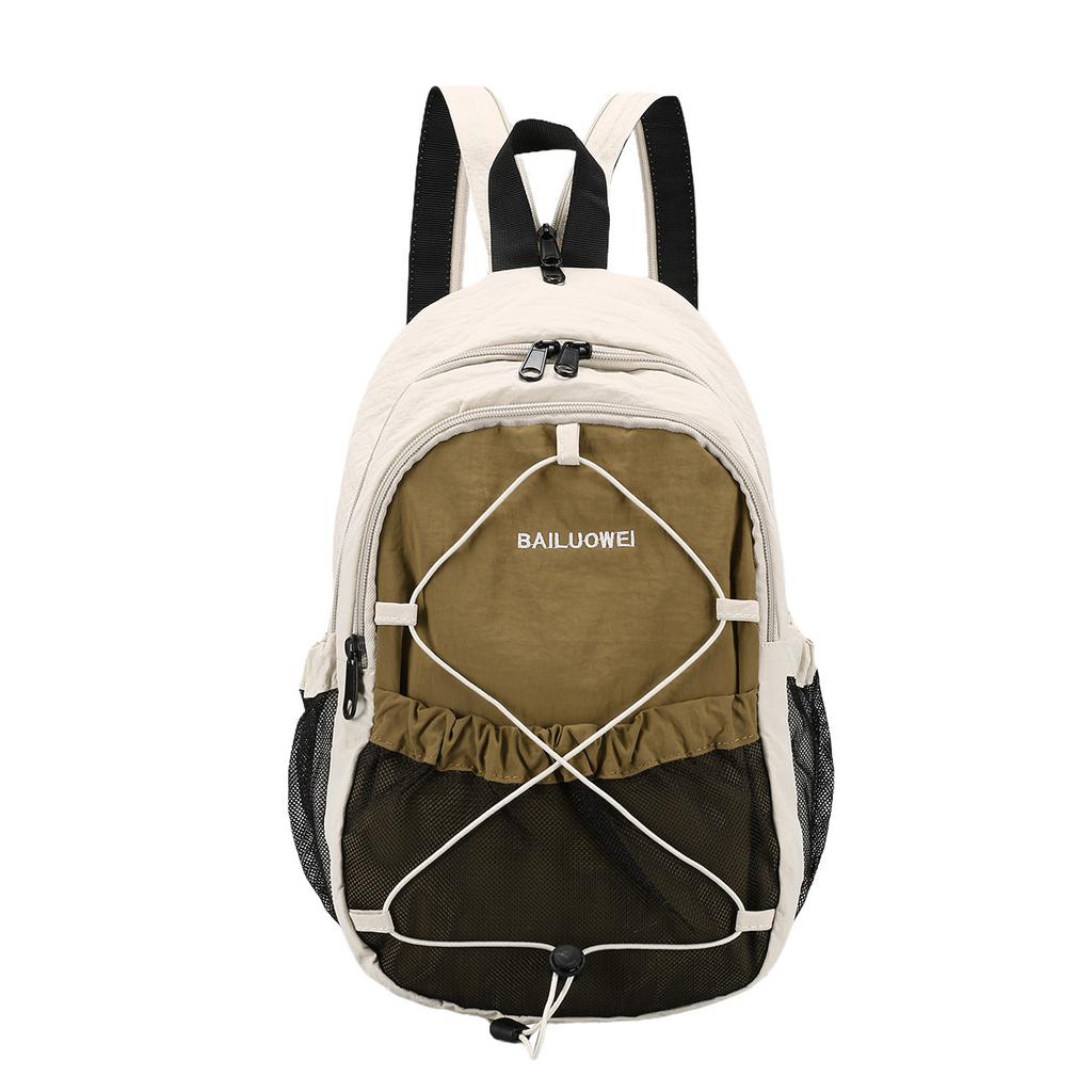 Schoolbag niche outdoor lightweight small backpack men and women travel crossbody breast bag leisure hiking bag dual-purpose backpack