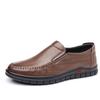 Leather shoes men's genuine leather soft sole soft surface one-pedal lazy shoes middle-aged and elderly dad casual shoes