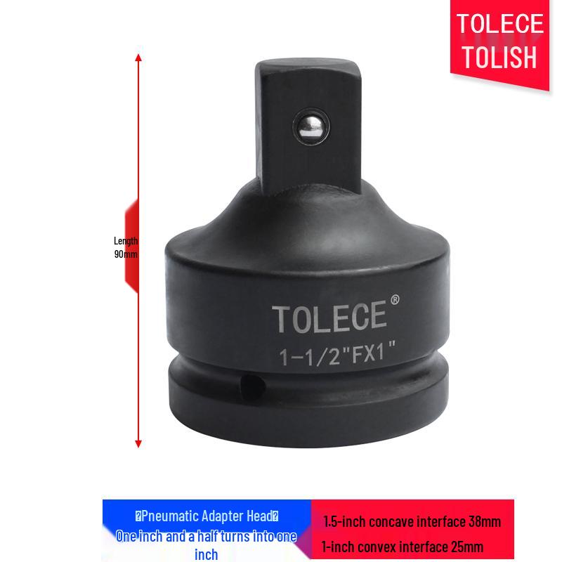 Socket Wrench Adapter: 1/2" To 3/8" To 1/4" Drive Reducer for Air Impact Wrench