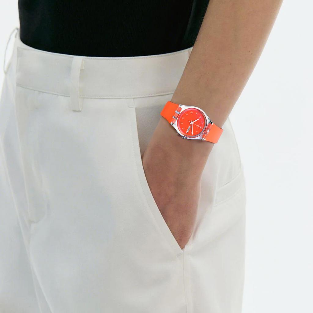 SWATCH Unisex 34mm Red Watch GE722 GE722