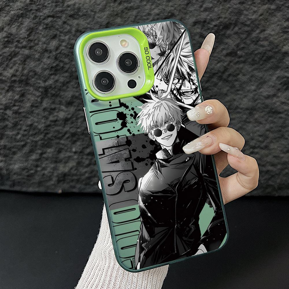 

Jujutsus Kaisens Gojos Getos Phone Case for Samsung Galaxy S26 S25 Edge S24 S23 S22 S21 FE S20 Ultra Plus 5G Silver Hard Cover Galaxy S24 FE