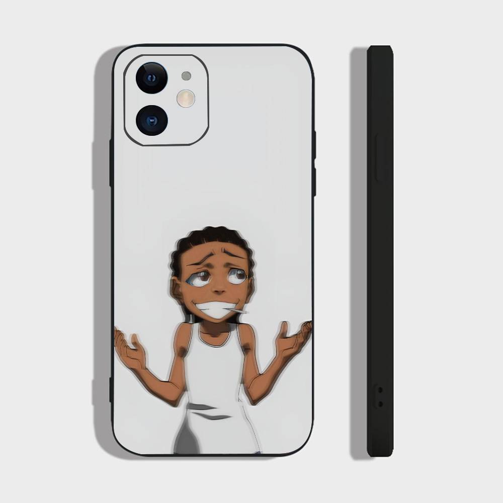 Cartoon The B-Boondocks For IPhone 15 16 14 Plus 13 12 11 17 Pro Max 17 Air Black Soft Phone Cover