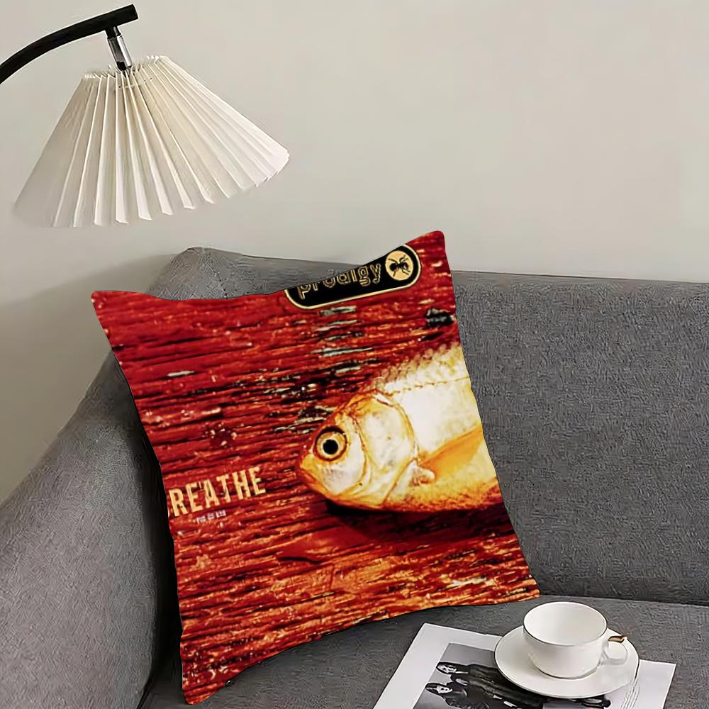 

The P-Prodigy band Cushion Cover Reversible Plush Pillow Cover – For car, sofa, bedroom, perfect as a gift. 12x12Inch