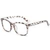 2 Pairs Of Unisex Square Light Blue Computer Goggles Anti Blue Light Blocking Glasses Retro Style