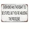 Vintage Funny Metal Sign Wall Decor 12x8 Inch Joom Gift for Humor Interior